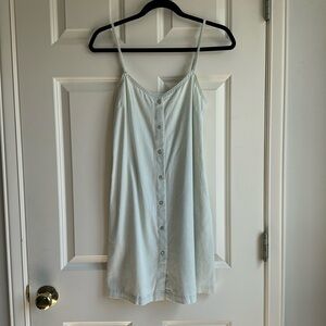 Aritzia Wilfred light denim dress with buttons XXS